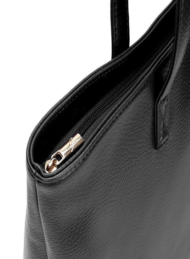 Fastrack Pebblepop Tote | Faux-Leather Women's Tote Bag | Textured Laptop Tote For Daily Use | 14-Inch Laptop Compatible - Image 3